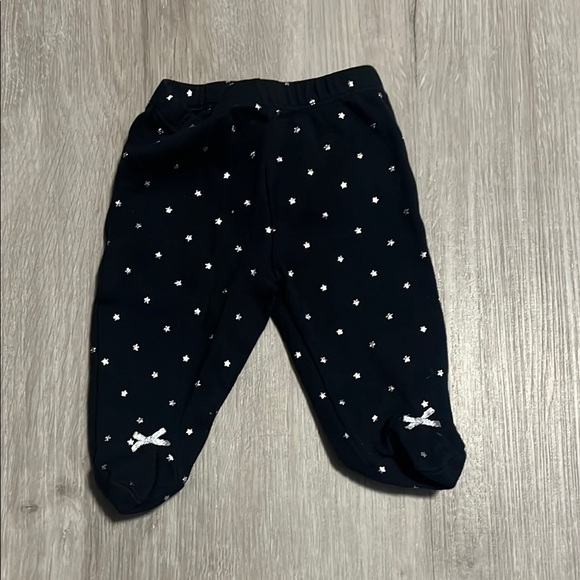 4/$20 Black Baby Pants with White Stars - Picture 1 of 1